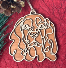 Load image into Gallery viewer, Wooden Dog Ornament