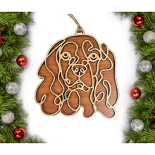 Load image into Gallery viewer, Wooden Dog Ornament