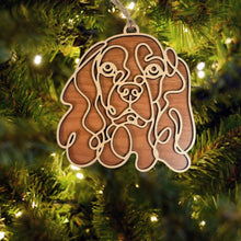 Load image into Gallery viewer, Wooden Dog Ornament
