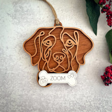 Load image into Gallery viewer, Wooden Dog Ornament