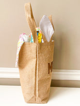 Load image into Gallery viewer, Personalized Burlap Easter Bag with Bunny Ears