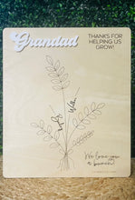 Load image into Gallery viewer, Handprint Bouquet Sign - Personalized Gift for Moms, Dads\, and Grandparents
