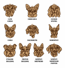 Load image into Gallery viewer, Wooden Dog Ornament