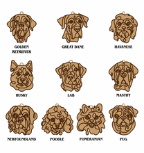 Load image into Gallery viewer, Wooden Dog Ornament