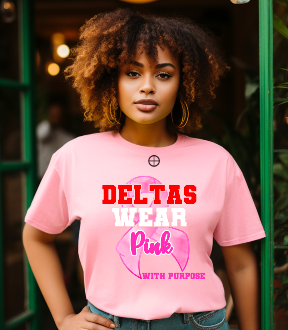 Delta Pink with Purpose Tee