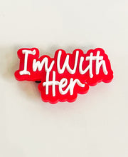 Load image into Gallery viewer, &quot;I Am Her&quot; Acrylic Lapel Pin – Show Your Support for VP Kamala Harris 2024
