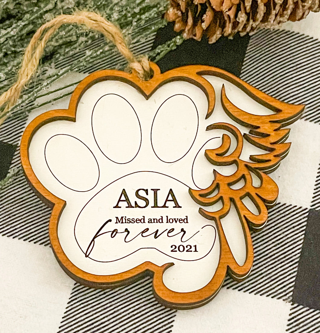 Pet Memorial Christmas Ornament