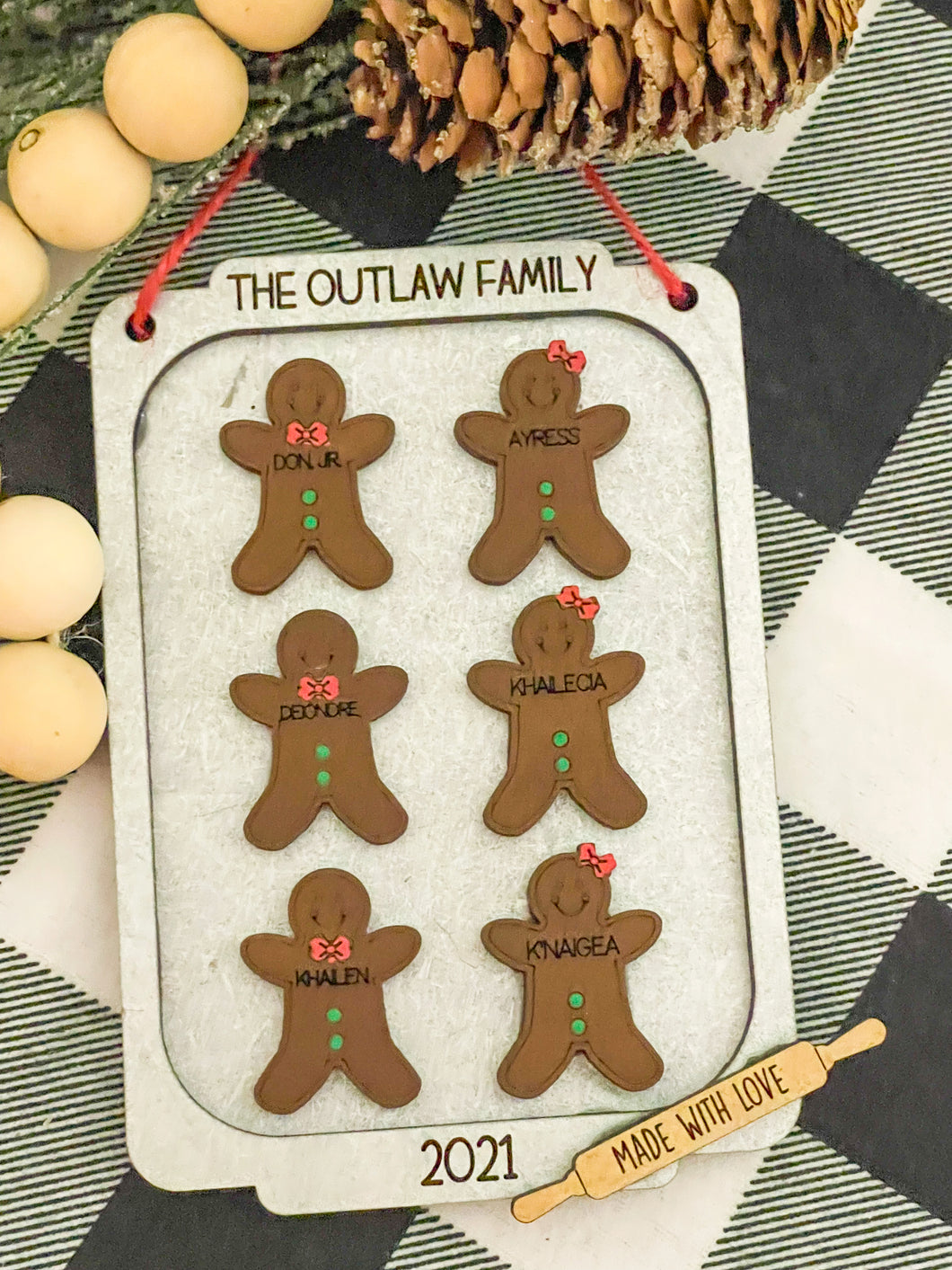 Gingerbread Family Ornament